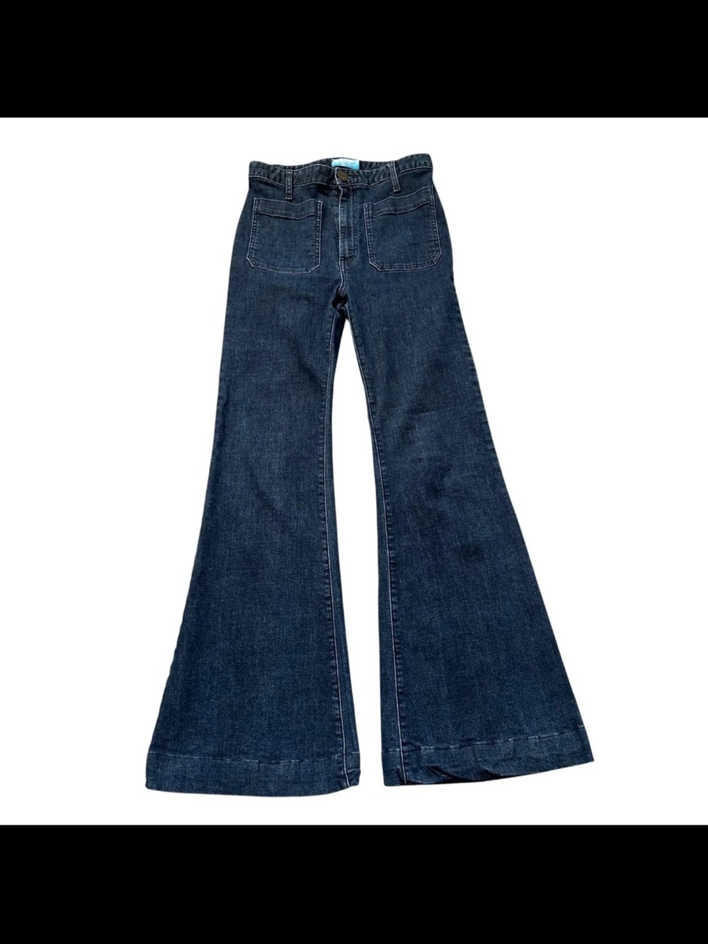 Show Me Your MuMu Farrah High-Rise Dark Blue Wide Leg Jeans